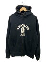 【中古】A BATHING APE◆パーカー/--/コットン/BLK/001ZP1301020M【メンズウェア】
