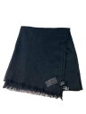 【中古】LANVIN COLLECTION◆ストール/カシミア/BLK/レディース【服飾雑貨他】