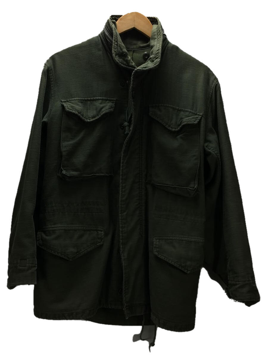 MILITARY◆M-65/1ST/コットン/KHK/アルミジップ/エポレット無し