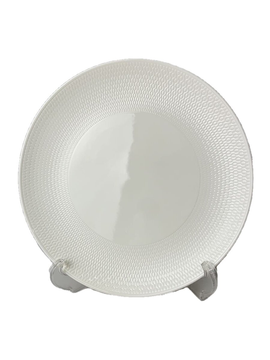 【中古】WEDGWOOD◆GIO/プレート/WHT【キッチン用品】