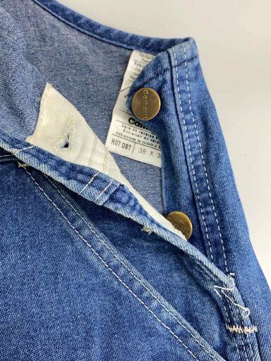 【中古】Carhartt◆オーバーオール/38/デニム/IDG/無地/R07 DST//【メンズウェア】