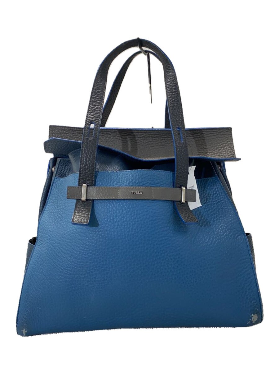 【中古】FURLA◆トートバッグ/レザー