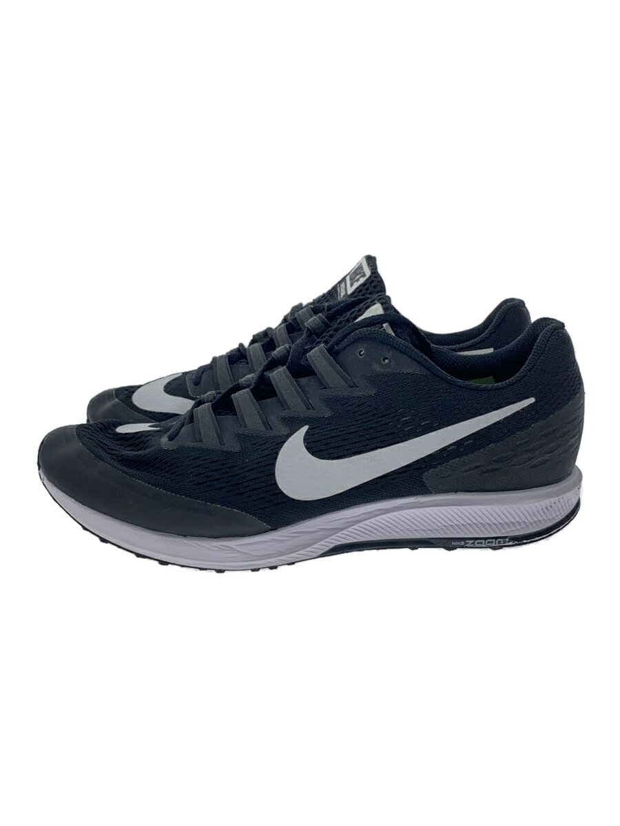 【中古】NIKE◆AIR ZOOM SPEED RIVAL 6 WIDE/エアズームスピードライバルワイド/ブラック/26cm【シューズ】