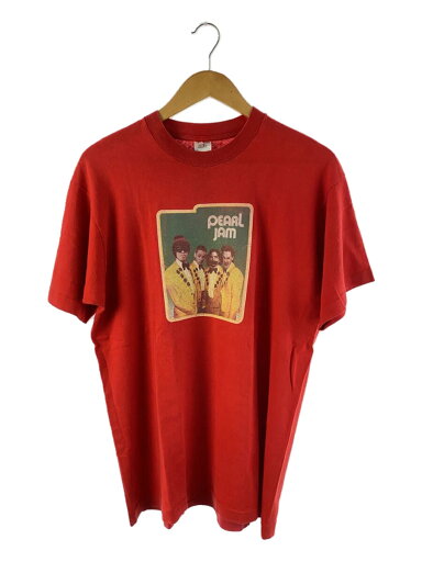 【中古】FRUIT OF THE LOOM◆90s/PEARL JAM/Tシャツ/L/コットン/RED【メンズウェア】 【中古】FRUIT OF THE LOOM◆90s/PEARL JAM/Tシャツ/L/コットン/RED【メンズウェア】