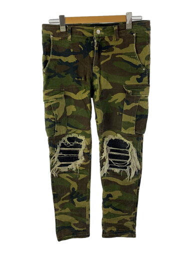 【中古】Chillin’◆カーゴパンツ/32/コットン/GRN/カモフラ【メンズウェア】 【中古】Chillin’◆カーゴパンツ/32/コットン/GRN/カモフラ【メンズウェア】