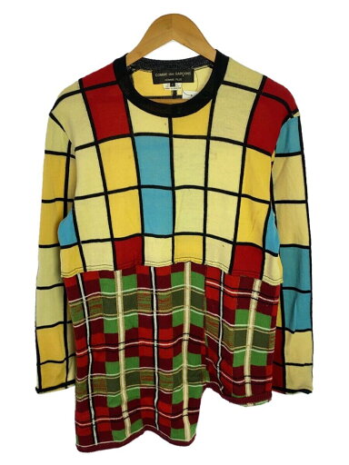【中古】COMME des GARCONS HOMME PLUS◆ニット・セーター(厚手)/M/ウール/マルチカラー/総柄/pf-n001//【メンズウェア】 【中古】COMME des GARCONS HOMME PLUS◆ニット・セーター(厚手)/M/ウール/マルチカラー/総柄/pf-n001//【メンズウェア】