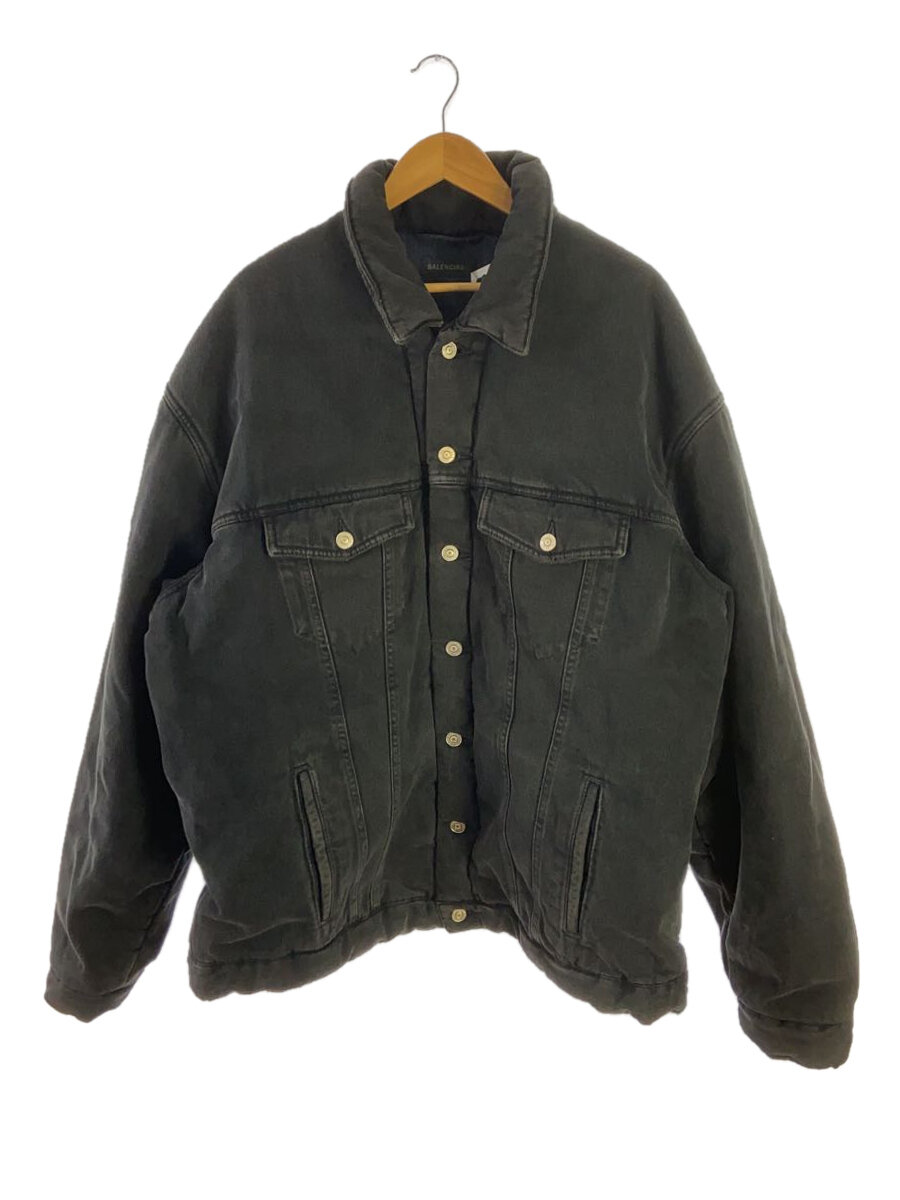 BALENCIAGA◆22AW/PADDING DENIM JACKET/ジャケット/44/デニム/グレー/681689 TIWA2//