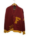 【中古】FULL COUNT◆カーディガン(厚手)/44/ウール/BRD/無地/3008【メンズウェア】