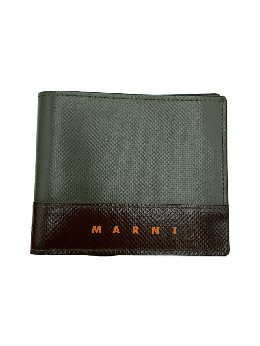 【中古】MARNI◆2つ折り財布/--/KHK/無