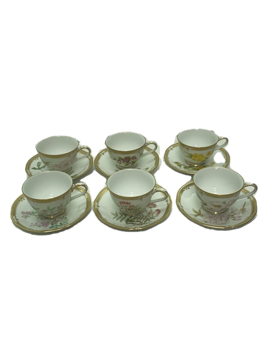 【中古】Noritake◆カップ&ソーサー/6点/山吹/萩/さん茶花/桜/合歓/深山半鐘/GALA CONTESS【キッチン用品】