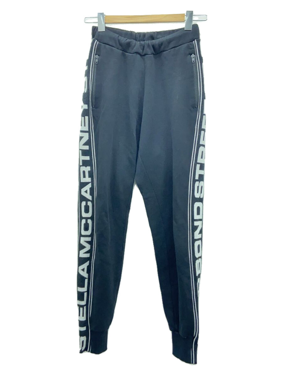 【中古】STELLAMcCARTNEY◆サイドデザイン/ワッフルニット/ボトム/裏起毛/XS/コットン/BLK【メンズウェア】
