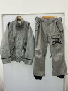 【中古】ANALOG◆90sスノーボードスキーウェアージャケットxパンツ/XL/GRY【スポーツ】