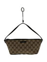【中古】GUCCI◆アクセサリーポーチ_GGキャンバス/キャンバス/BEG【バッグ】