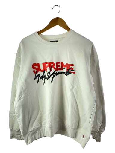 【中古】Supreme◆スウェット/M/コットン/WHT/×Yohji Yamamoto【メンズウェア】
