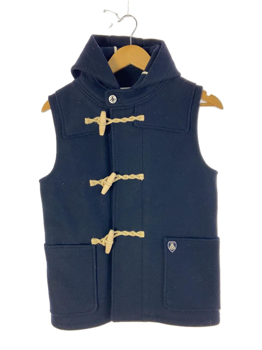 【中古】ORCIVAL◆MELTON DUFFLE VEST/メルトンダッフルベスト/16/ウール/NVY/RC-8409【レディースウェア】