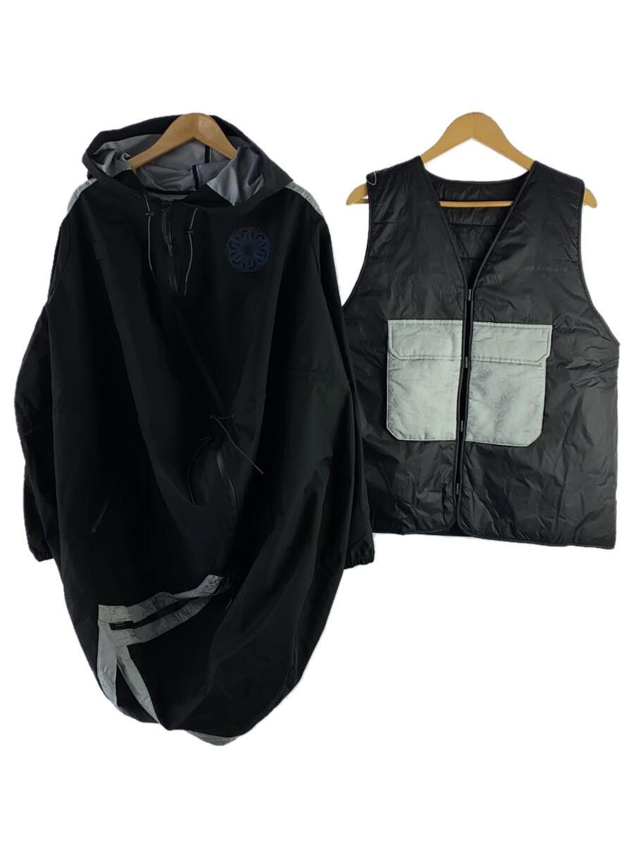 Other - 【中古】PUMA◆2in1 Long Coat/コート/ナイロンジャケット/M/ナイロン/BLK/537013-01【メンズウェア】