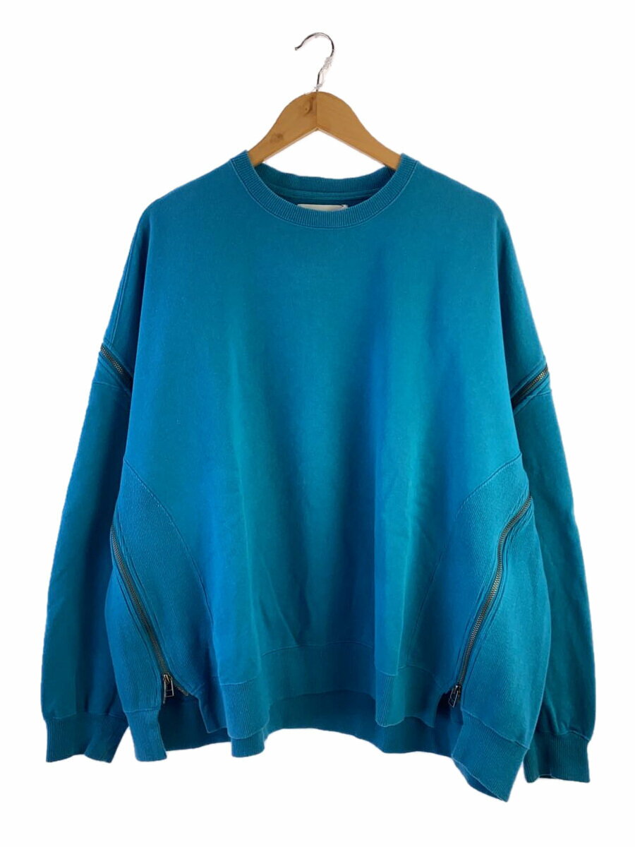 【中古】FACETASM◆ZIPPER SWEAT/4/コットン/BLU/MIMI-SW-U02【メンズウェア】