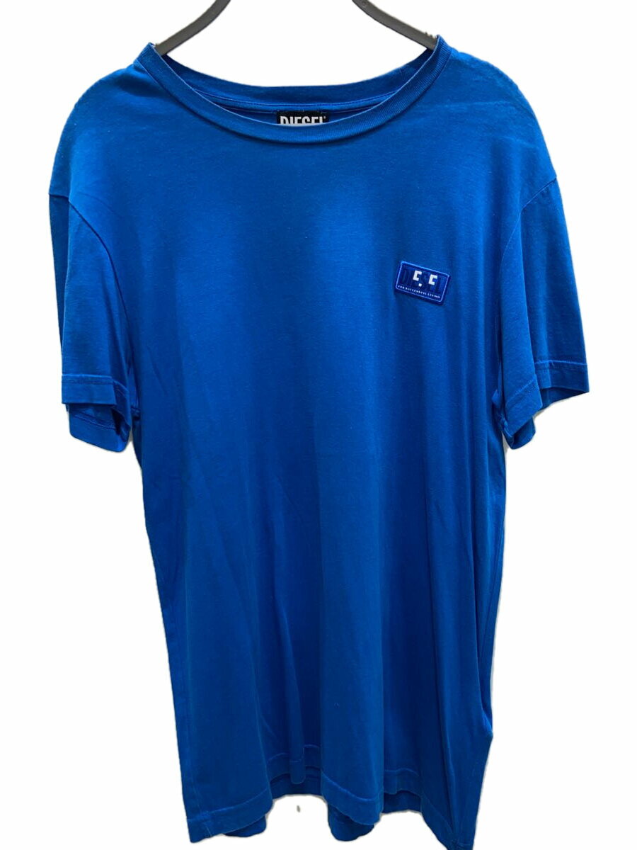 【中古】DIESEL◆Tシャツ/XS/コットン/BLU/無地/A02342【メンズウェア】