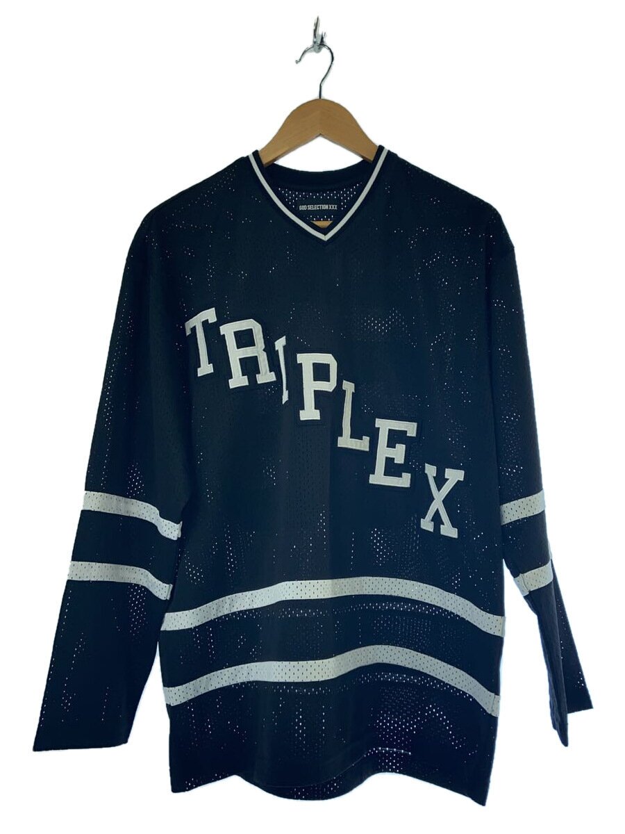 【中古】GOD SELECTION XXX◆長袖Tシャツ/M/ポリエステル/ブラック/GX-S24-CN-02/HOCKEY SHIRT//【メンズウェア】