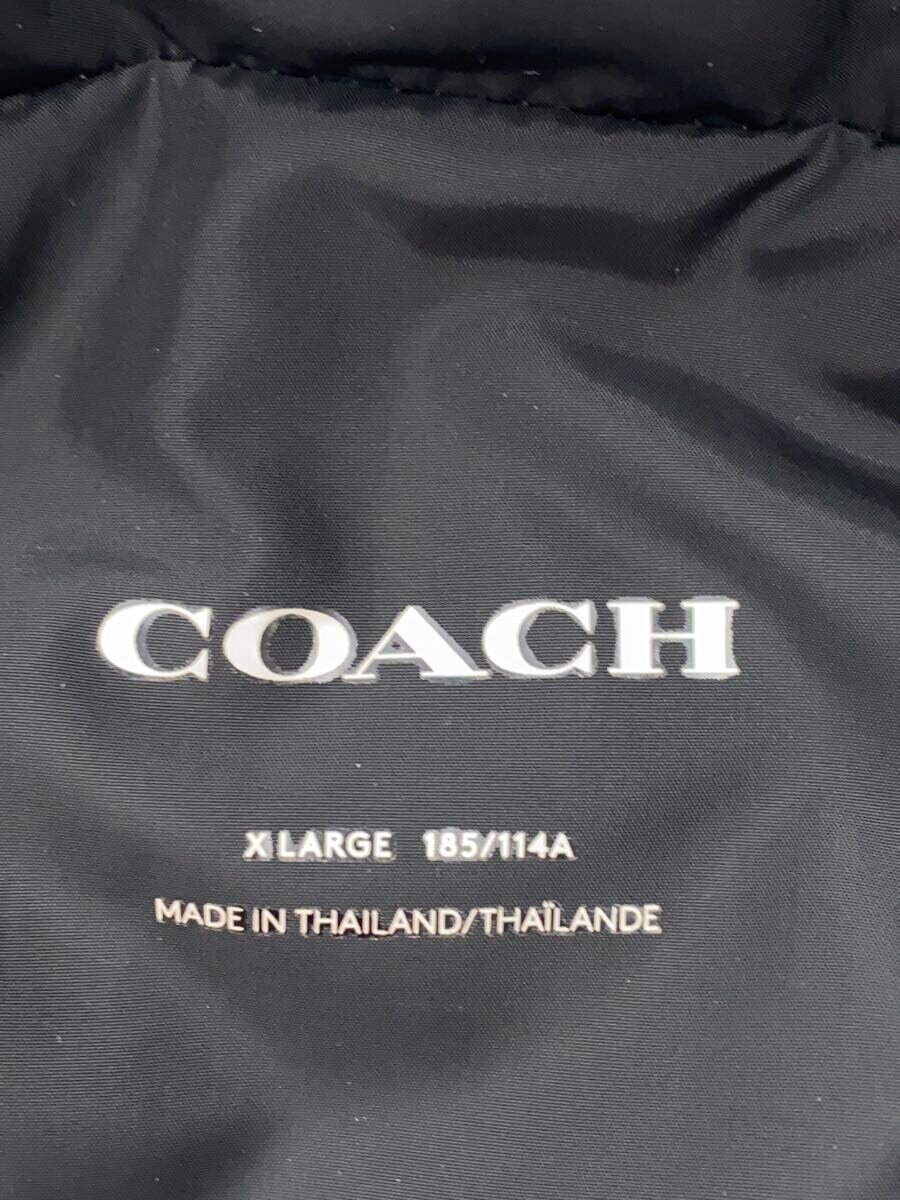 【中古】COACH◆ダウンベスト/XL/ポリエステル/BEG/CU801//【メンズウェア】