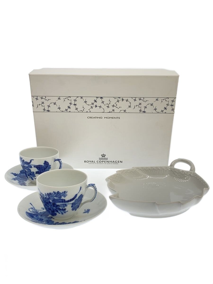 【中古】ROYAL COPENHAGEN◆ROYAL COPENHAGEN/ブルーフルーテッド/カップ&ソーサー/2点セット/BLU【キッチン用品】