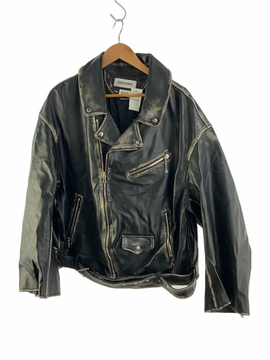 【中古】discovered◆ダブルライダースジャケット/1/牛革/BLK/DC-AW24-BL-10【メンズウェア】