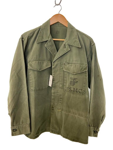 【中古】U.S.M.C.◆50S/P-53/HBT JACKET/ミリタリージャケット/36/コットン/GRN/ヘリンボーン【メンズウェア】 【中古】U.S.M.C.◆50S/P-53/HBT JACKET/ミリタリージャケット/36/コットン/GRN/ヘリンボーン【メンズウェア】