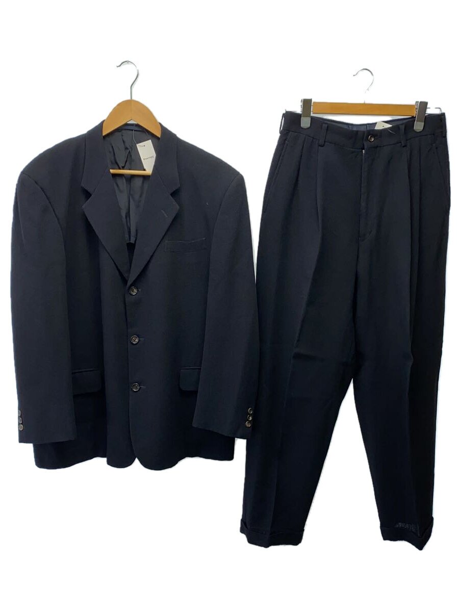 【中古】COMME des GARCONS HOMME◆田中オム/97年製//セットアップ/L/ウール//ネイビー/HJ-10028L//【メンズウェア】