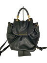 【中古】MARC BY MARC JACOBS◆リュック/レザー/BLK/M0004348 001【バッグ】