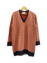 【中古】GUCCI◆スウェット/--/アンゴラ/RED/総柄/553507-XKCA【レディースウェア】