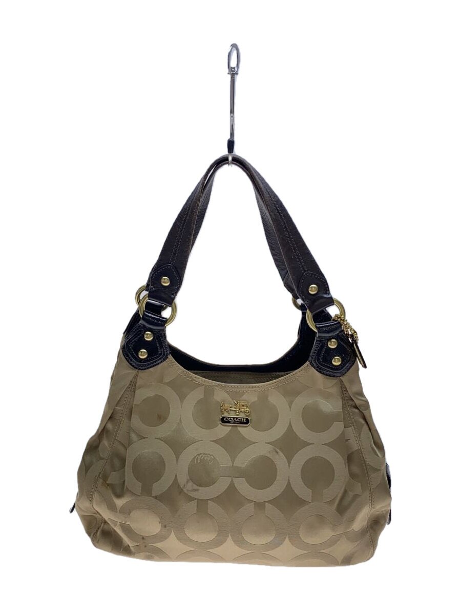 【中古】COACH◆ハンドバッグ[仕入]/--/BEG/総柄/14305【バッグ】