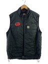 【中古】Carhartt◆ナイロンベスト/XL/ナイロン/BLK【メンズウェア】