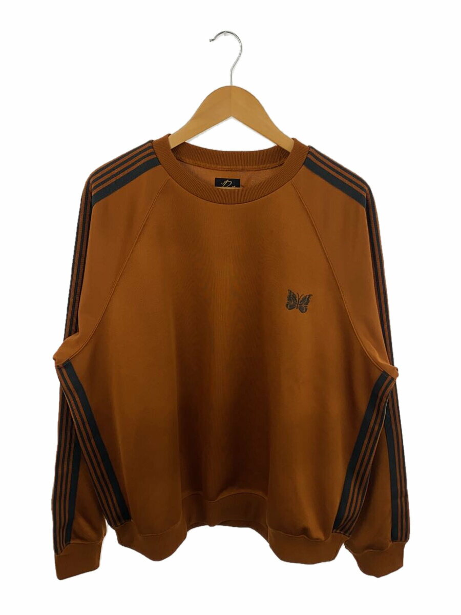 【中古】Needles◆Track Crew Neck Shirt/スウェット/L/ポリエステル/ORN/OT227【メンズウェア】