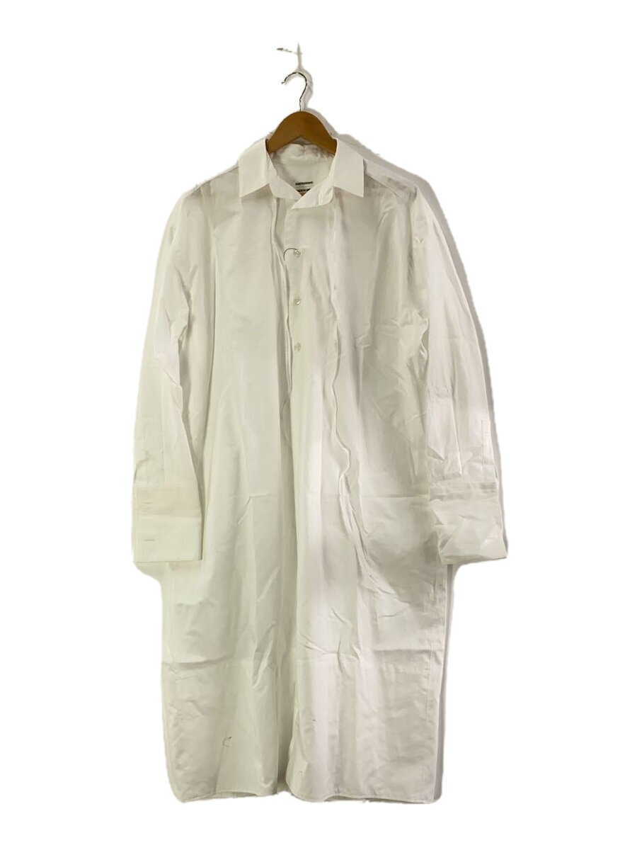 POSTELEGANT◆長袖ワンピース/M/コットン/WHT/OP24A0002/コットンOXドレスシャツ/24AW