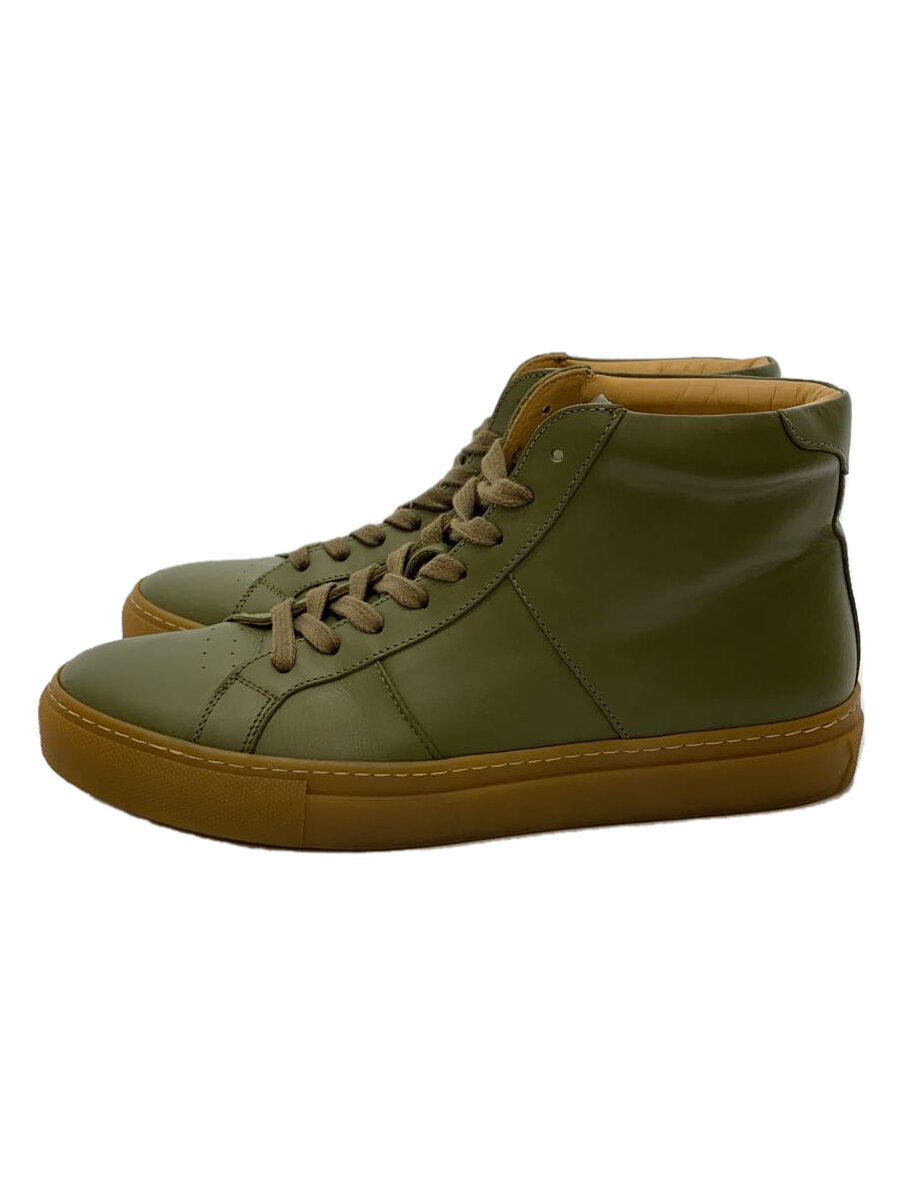 【中古】GREATS/ハイカットスニーカー/US7/KHK/レザー【シューズ】