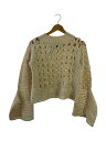 【中古】AKIRA NAKA◆ニット・セーター(厚手)/36/ウール/BEG/AWK16040W【レディースウェア】