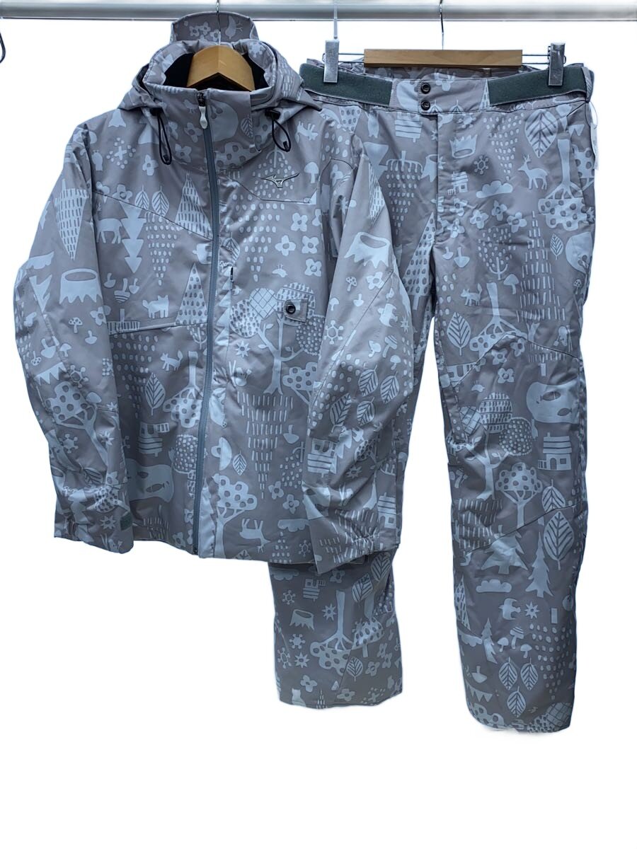 【中古】MIZUNO◆ウェアー/L/GRY/Z2ME9322/Z2MF9322/DEMO TEAM PRINT【スポーツ】