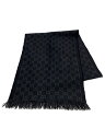 【中古】GUCCI◆マフラー/ウール/BLK/メンズ【服飾雑貨他】(4)
