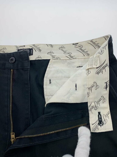 【中古】COOTIE◆ボトム/L/コットン/BLK/色褪せ・スレ有【メンズウェア】