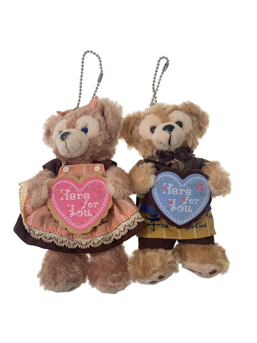 【中古】Disney RESORT◆ぬいぐるみバッジ/スウィート/2012/ダッフィー&シェリーメイ/タグ無【ホビー】
