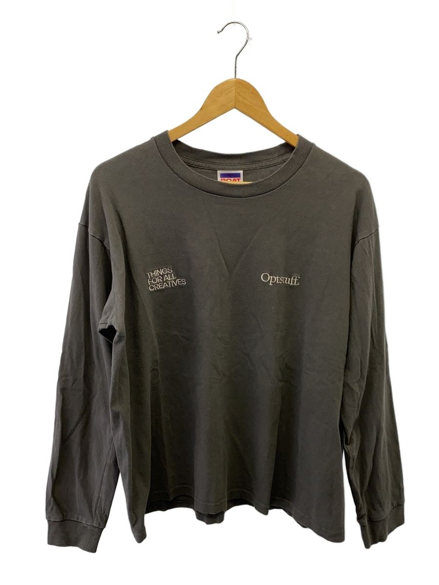 【中古】Optstuff◆GOATボディ/Long Sleeve T-Shirt/長袖Tシャツ/S/コットン/GRY【メンズウェア】