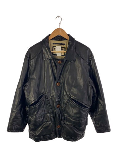 【中古】chevignon◆レザージャケット・ブルゾン/--/レザー/BLK/無地【メンズウェア】 【中古】chevignon◆レザージャケット・ブルゾン/--/レザー/BLK/無地【メンズウェア】