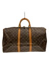【中古】LOUIS VUITTON◆キーポル50_モノグラム・キャンバス_BRW/PVC/BRW/総柄【バッグ】
