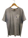 【中古】STUSSY◆High Desert Pigment Dyed Tee/Tシャツ/L/コットン/GRY/プリント【メンズウェア】