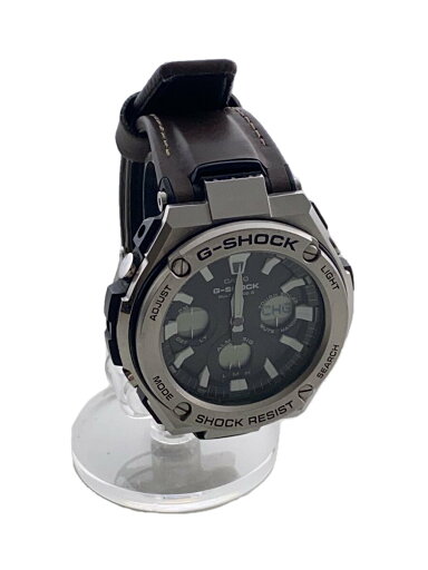 【中古】CASIO◆ソーラー腕時計・G-SHOCK/デジアナ/レザー/BLK/BRW【服飾雑貨他】 【中古】CASIO◆ソーラー腕時計・G-SHOCK/デジアナ/レザー/BLK/BRW【服飾雑貨他】