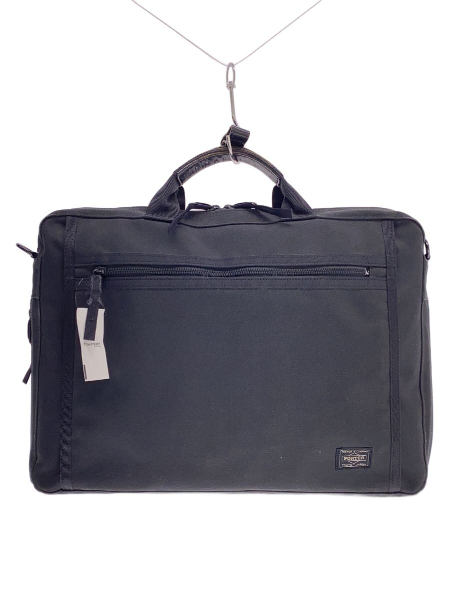 【中古】PORTER◆クリップ ブリーフケース/ブラック/550-08961/使用感有・ショルダー欠品/? NULL ?【バッグ】