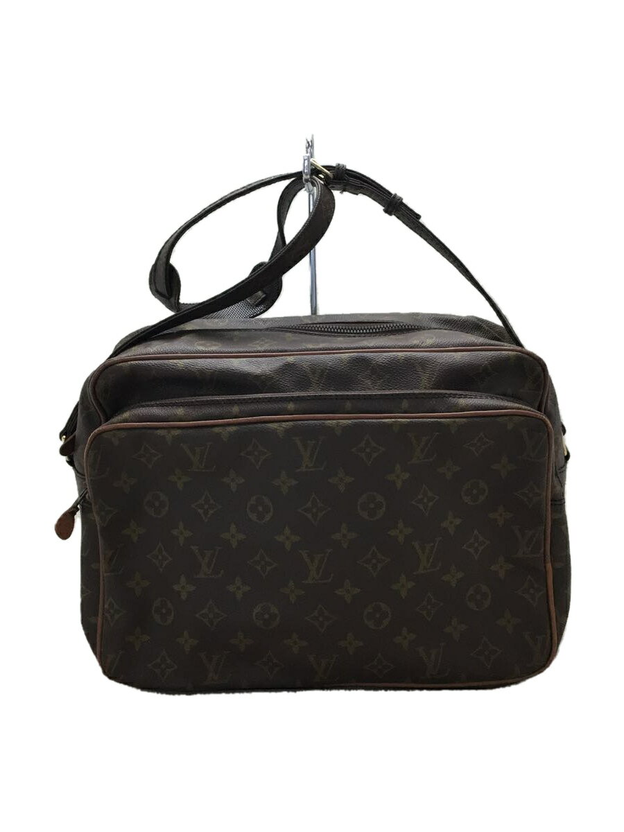 LOUIS VUITTON◆ナイル_モノグラム_BRW/PVC/BRW/M45244/パイピングスレ・金具スレ・使用感有