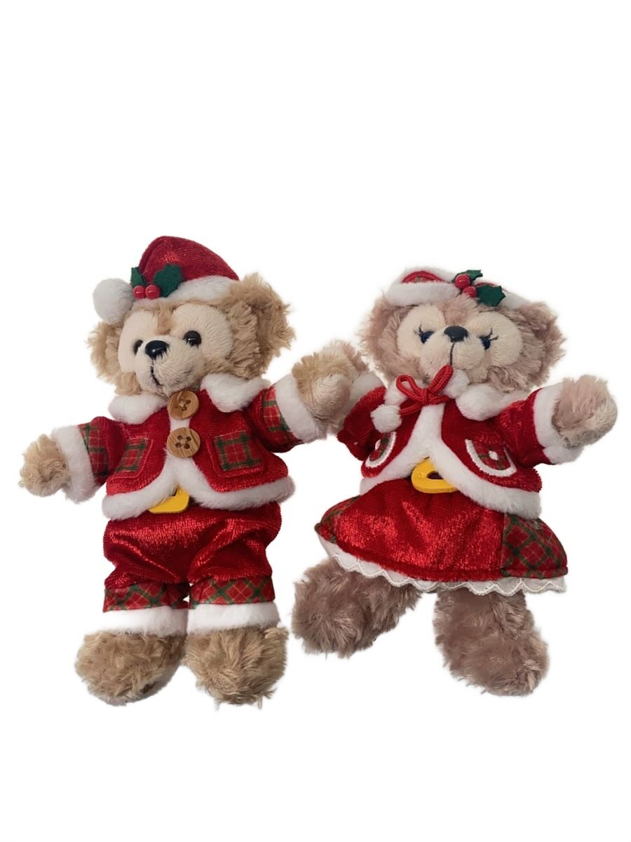 【中古】Disney RESORT◆ぬいぐるみストラップ/Christmas/2016/ダッフィー&シェリーメイ/タグ無【ホビー】