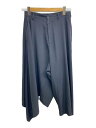 【中古】B Yohji Yamamoto◆ボトム/1/BLK/nn-p58-500/アシンメトリー サルエルパンツ//【レディースウェア】