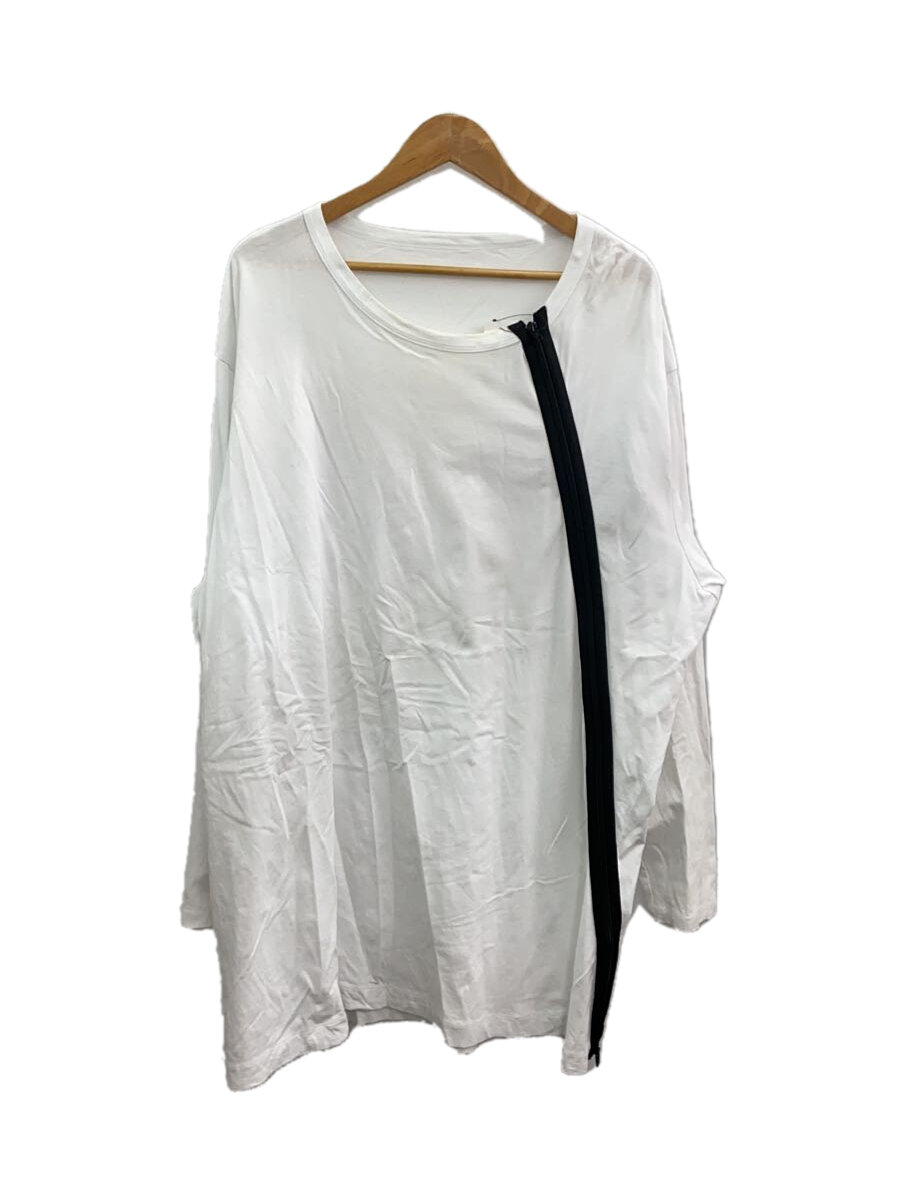 【中古】Ground Y◆長袖Tシャツ/3/コットン/WHT/無地/gc-t11-010【メンズウェア】
